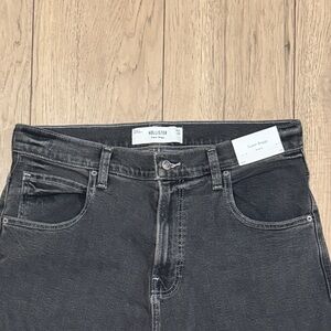 NWT Hollister Super Baggy Stretch Washed Black Men’s Jeans 33x30